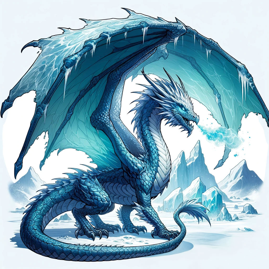 Blauer Drache