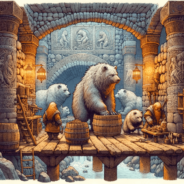 Zwinger der Bergzottelbären