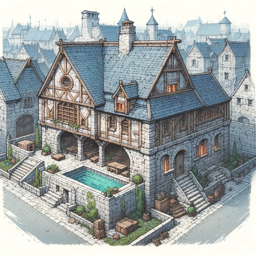Badehaus wärmende Wellen