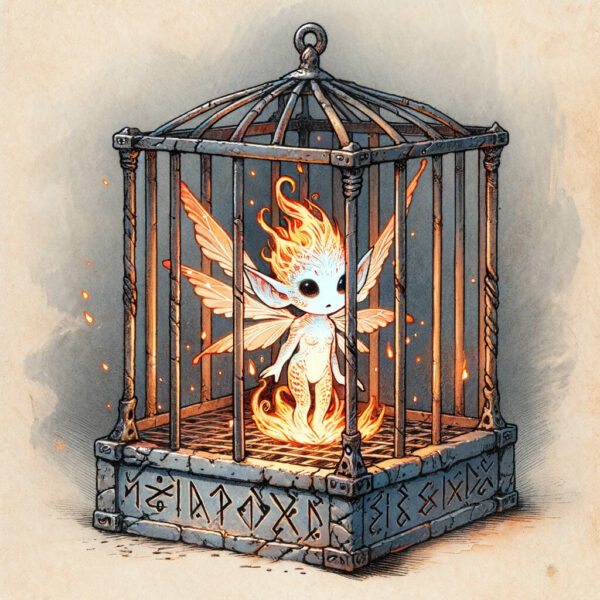 Gefangene Feenkreatur